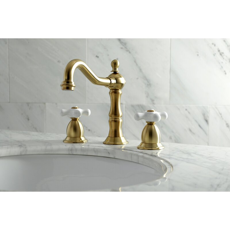 Kingston Brass Heritage Widespread Bathroom Faucet With Drain Assembly And Reviews Wayfair 5139